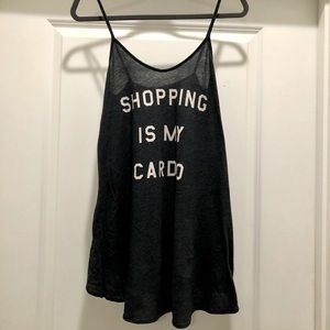 Long tank top size small Wild fox Couture